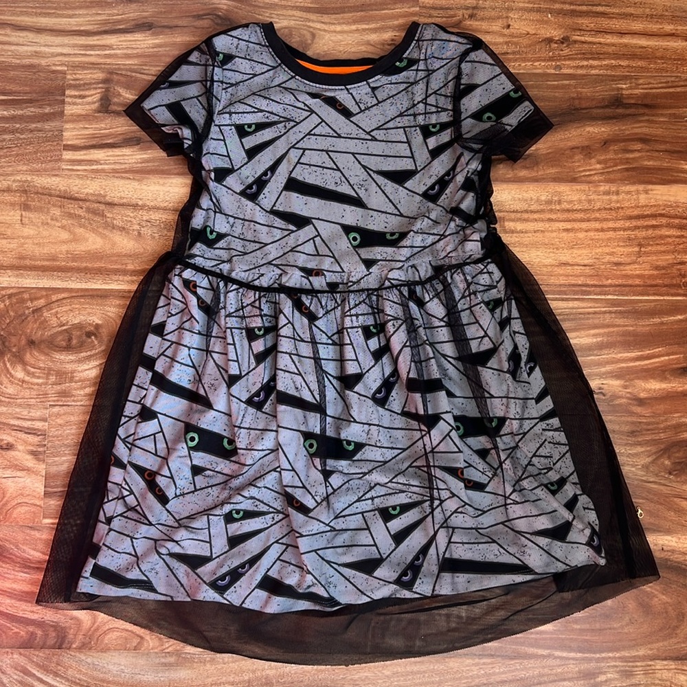 Cat & Jack Halloween Tulle and Mummy Dress 7/8